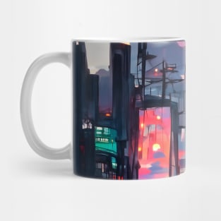 Dreamy Sunset Atmosphere City Night Life Mug